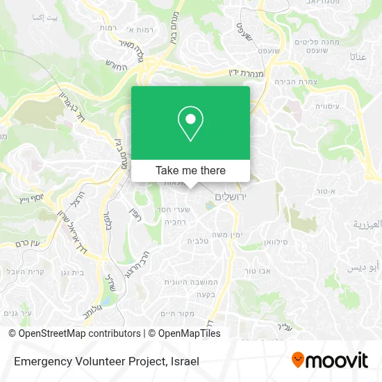 Emergency Volunteer Project map