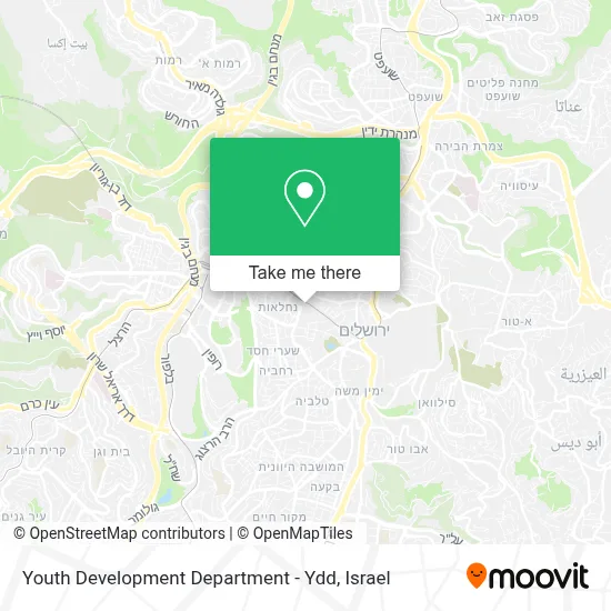 Youth Development Department - Ydd map