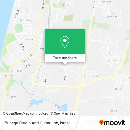Bunega Studio And Guitar Lab map