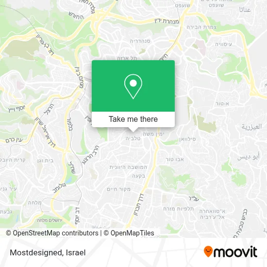 Mostdesigned map