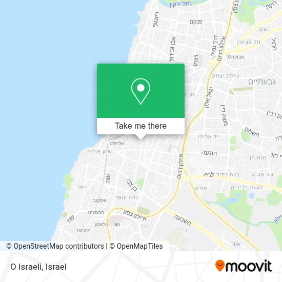 O Israeli map
