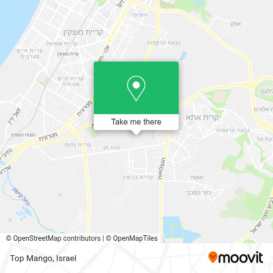 Top Mango map