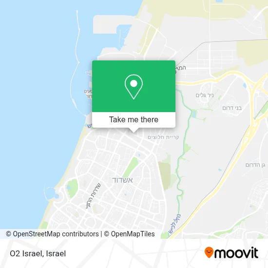 O2 Israel map
