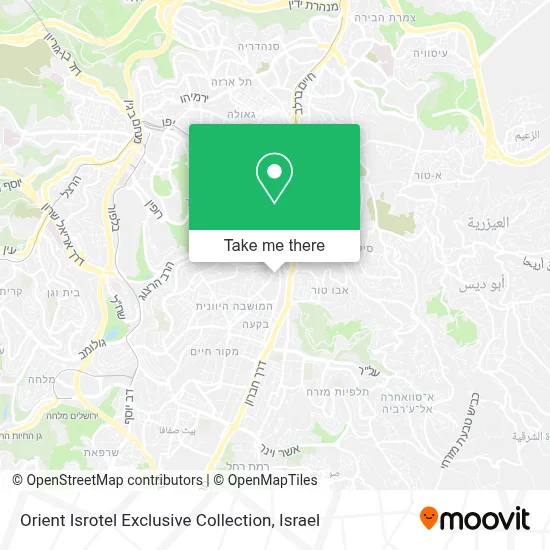 Orient Isrotel Exclusive Collection map