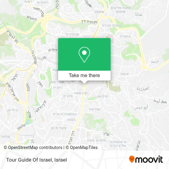 Tour Guide Of Israel map