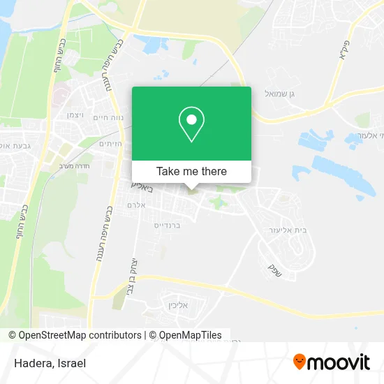 Hadera map