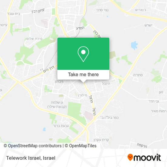 Telework Israel map