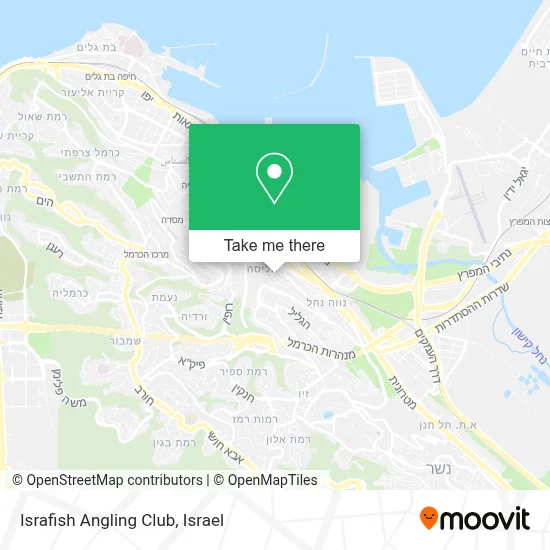 Israfish Angling Club map