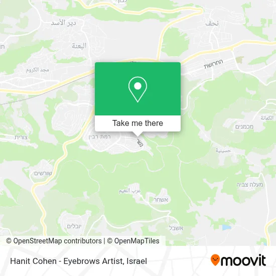 Hanit Cohen - Eyebrows Artist map