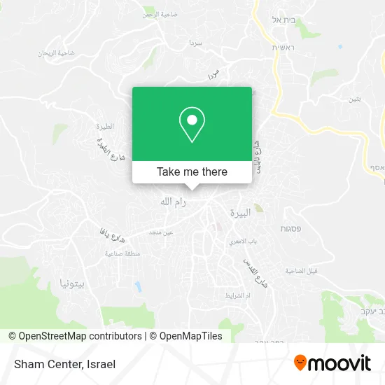 Sham Center map