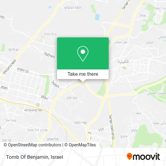 Tomb Of Benjamin map