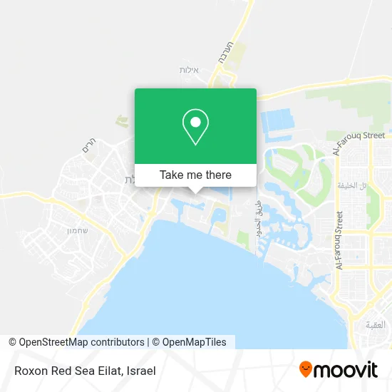 Roxon Red Sea Eilat map