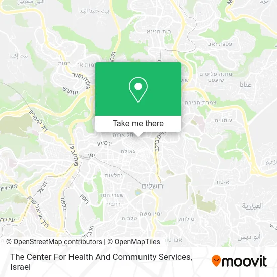 The Center For Health And Community Services map