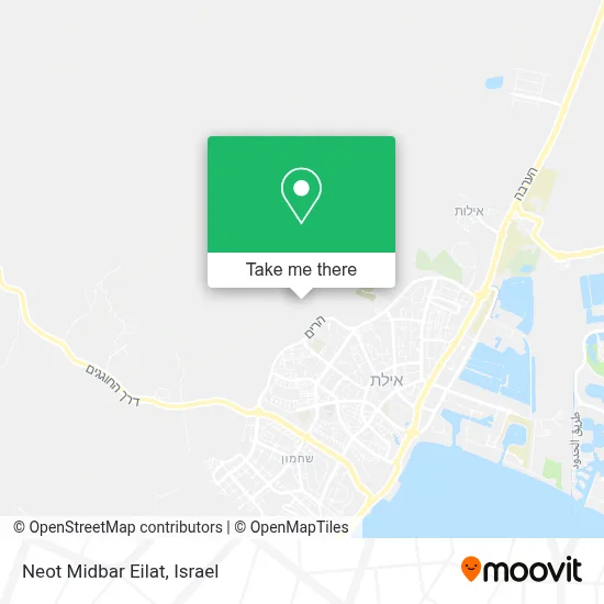 Neot Midbar Eilat map
