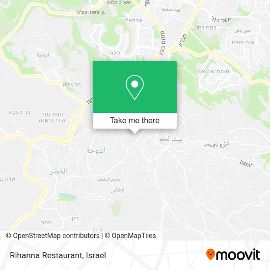 Rihanna Restaurant map