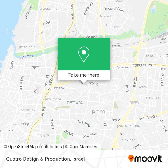 Quatro Design & Production map