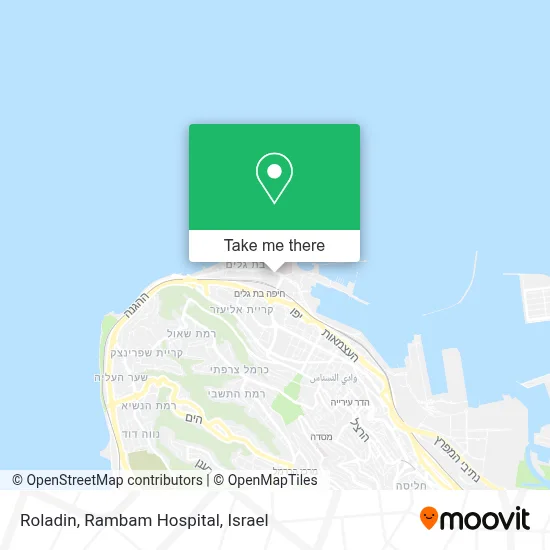Roladin, Rambam Hospital map