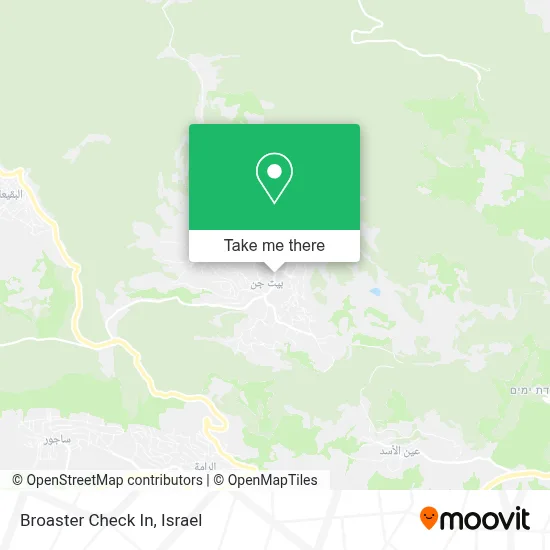 Broaster Check In map