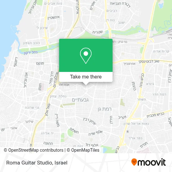 Roma Guitar Studio map