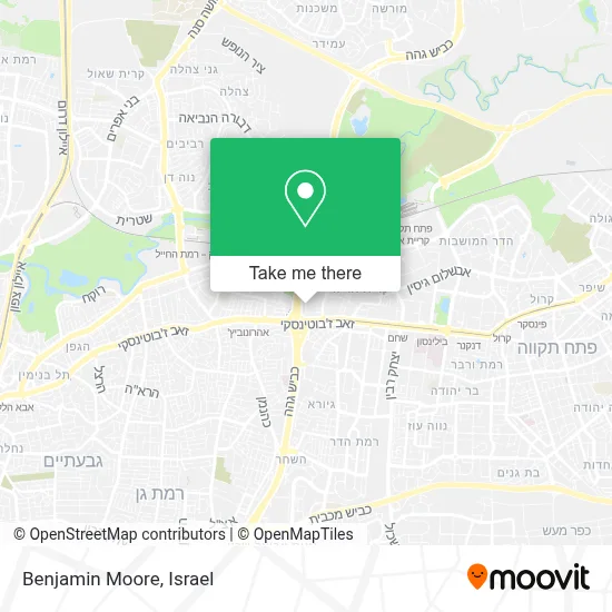 Benjamin Moore map