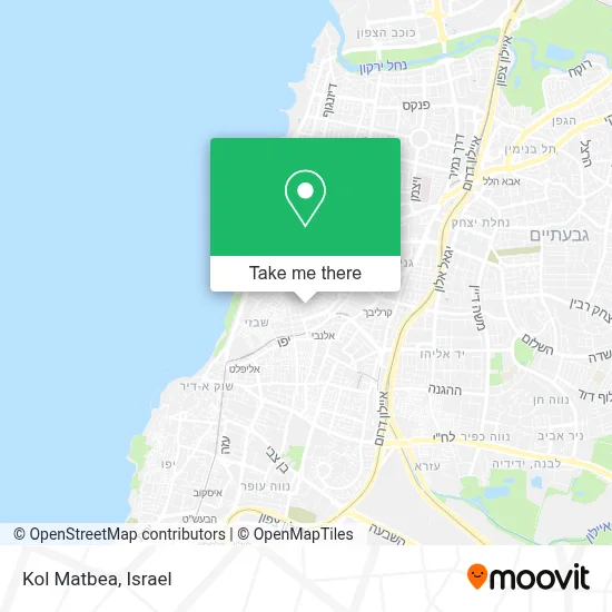 Kol Matbea map