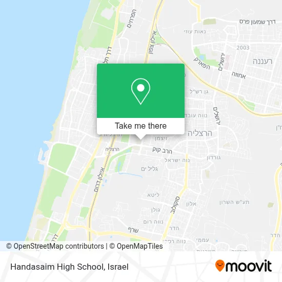Handasaim High School map