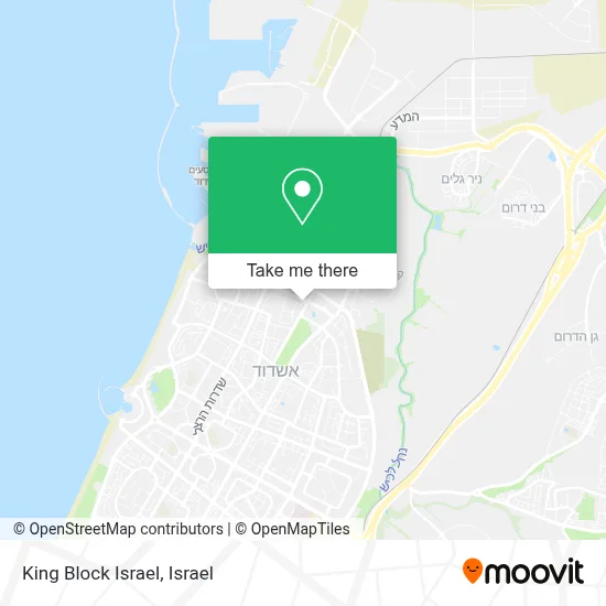King Block Israel map