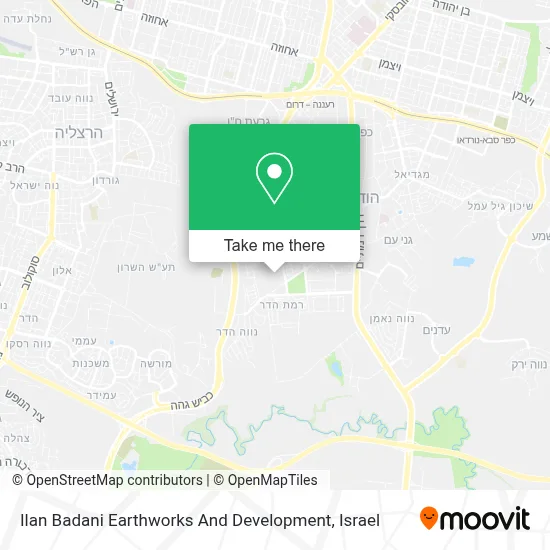 Ilan Badani Earthworks And Development map
