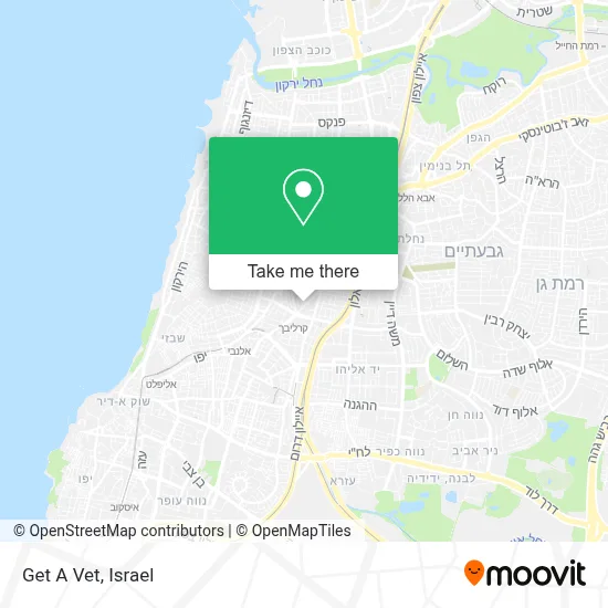 Get A Vet map