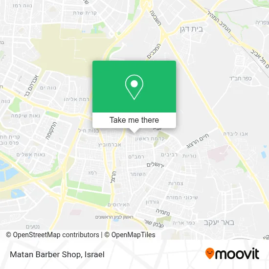 Matan Barber Shop map