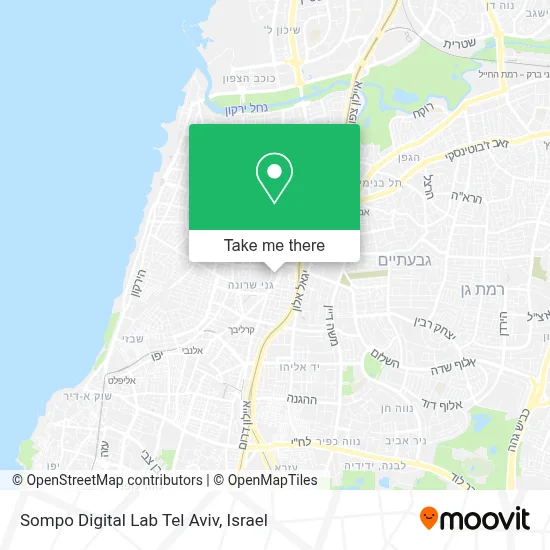 Sompo Digital Lab Tel Aviv map