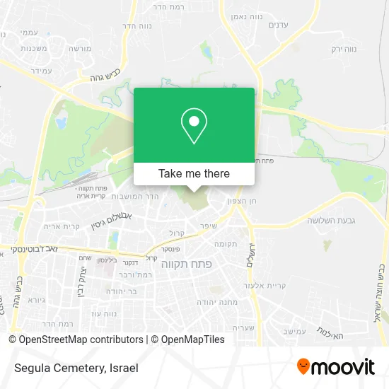 Segula Cemetery map
