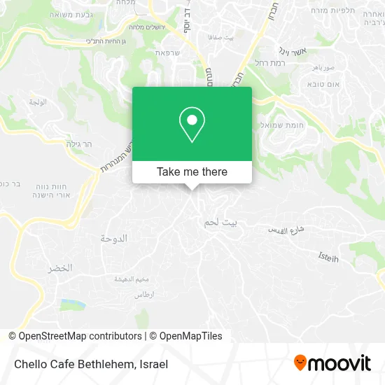 Chello Cafe Bethlehem map