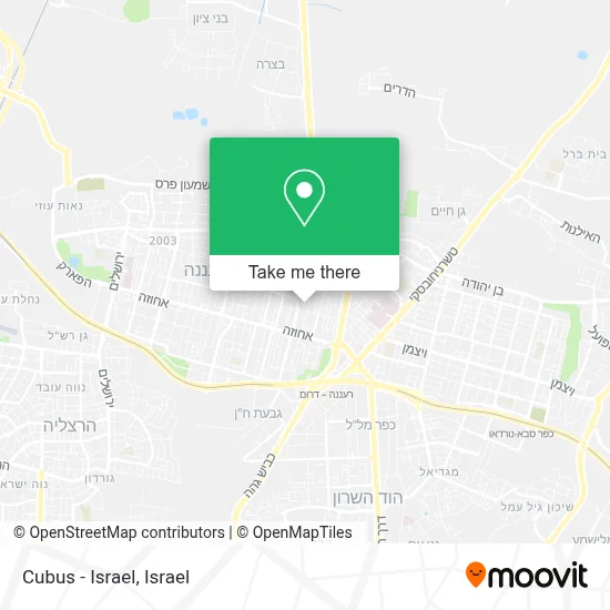 Cubus - Israel map