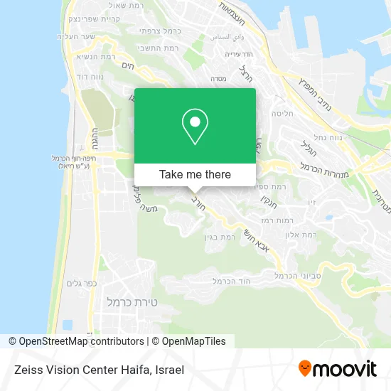 Zeiss Vision Center Haifa map
