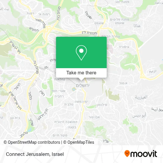 Connect Jerusalem map