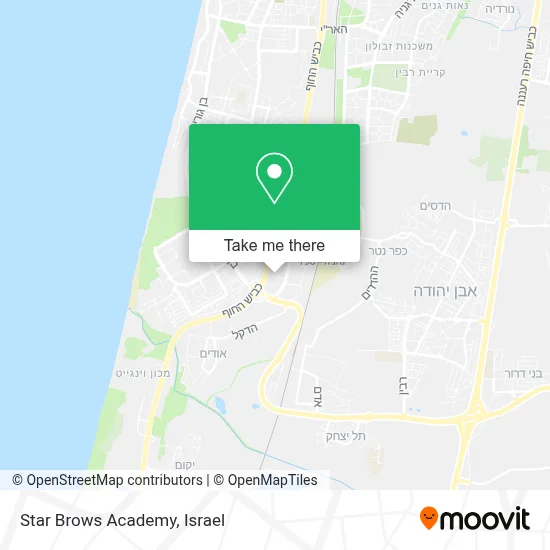 Star Brows Academy map