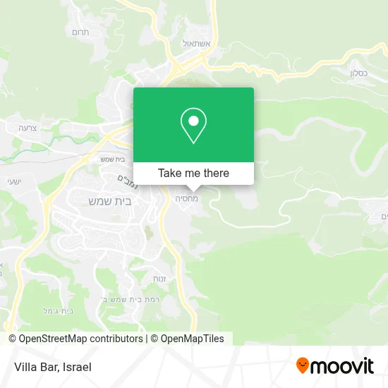 Villa Bar map