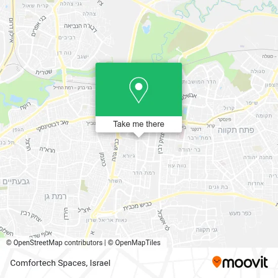 Comfortech Spaces map