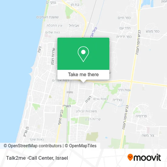 Talk2me -Call Center map