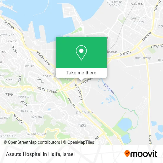 Assuta Hospital In Haifa map