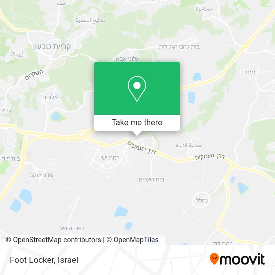 Foot Locker map