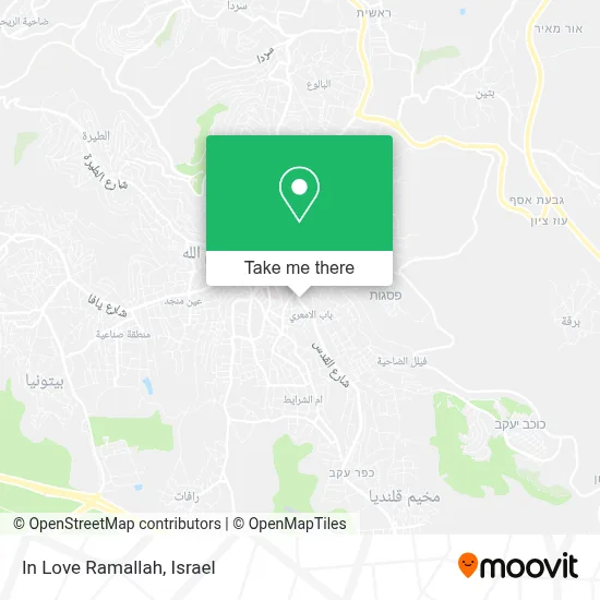 In Love Ramallah map