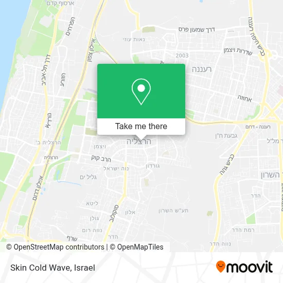 Skin Cold Wave map