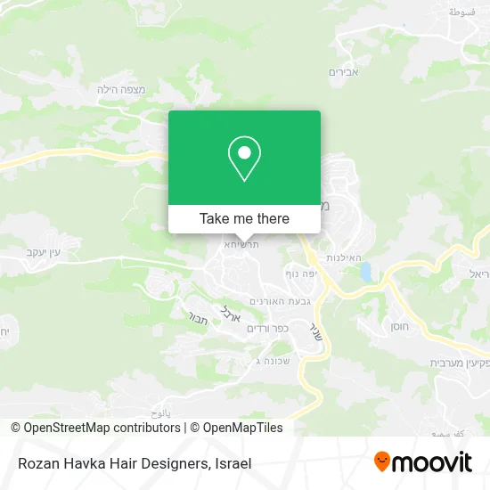 Rozan Havka Hair Designers map
