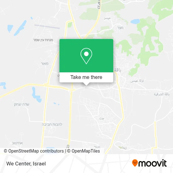 We Center map