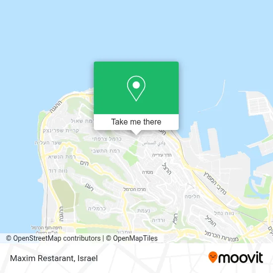 Maxim Restarant map