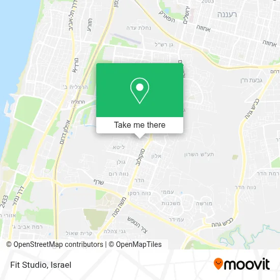 Fit Studio map