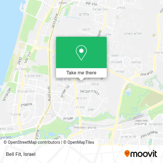 Bell Fit map