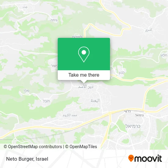 Neto Burger map
